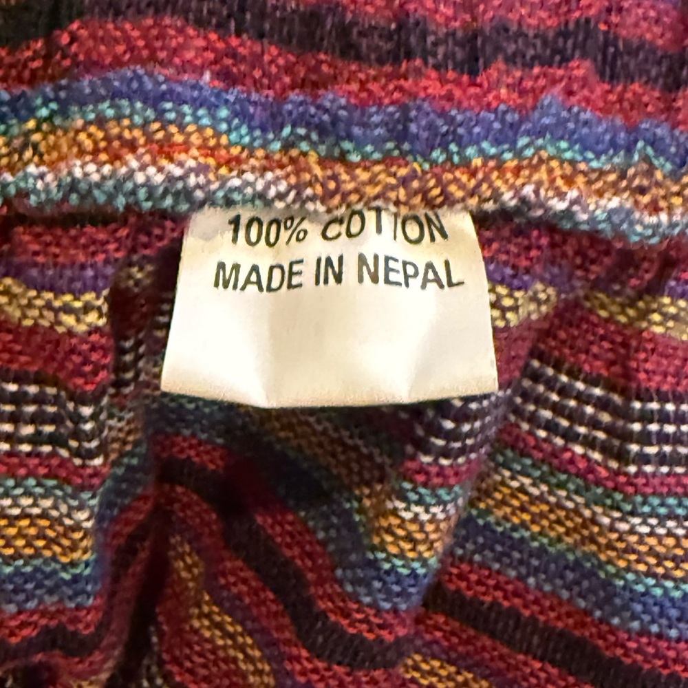 Colorful Striped Patchwork Harem Pants Kathmandu … - image 7